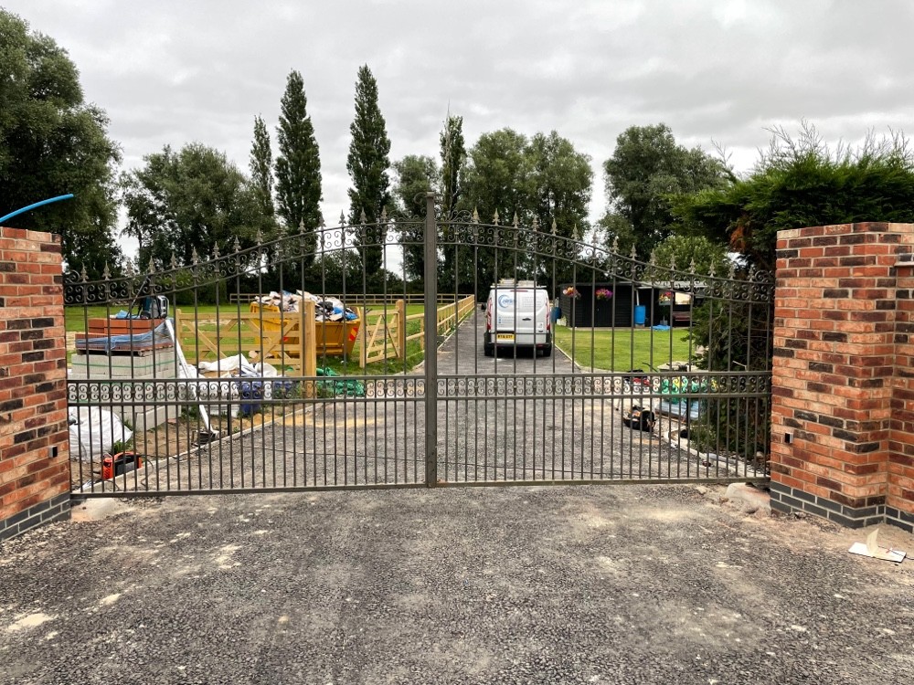 Automatic driveway gate project in March | JBSS UK Gate Automation & Security Systems Specialist