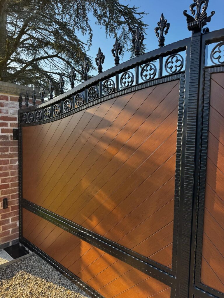 Automatic driveway gate installation in Boston | JBSS UK Gate Automation & Security Systems Specialist